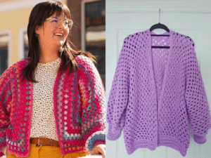 hexagon jacke häkeln